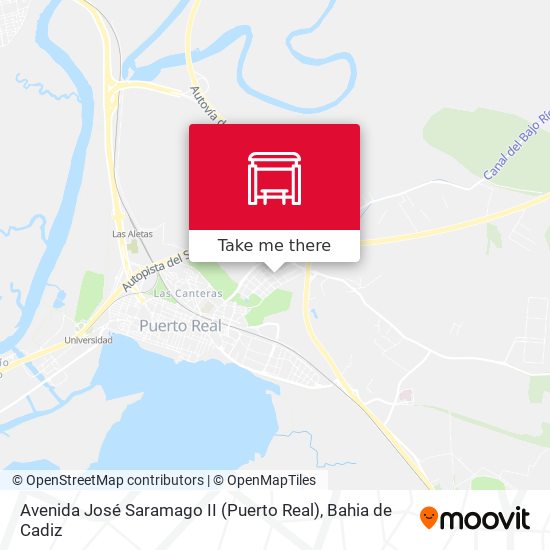 mapa Avenida José Saramago II (Puerto Real)