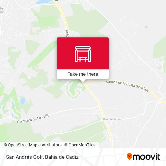 San Andrés Golf map