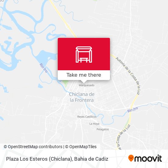 Plaza Los Esteros (Chiclana) map
