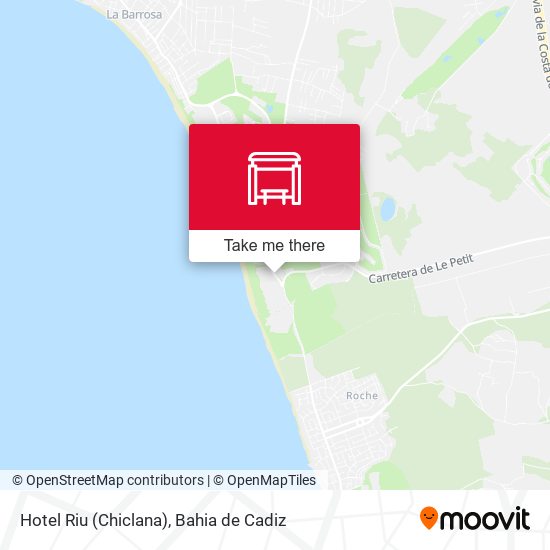 Hotel Riu (Chiclana) map