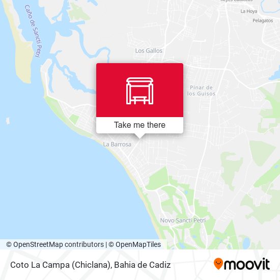 Coto La Campa (Chiclana) map