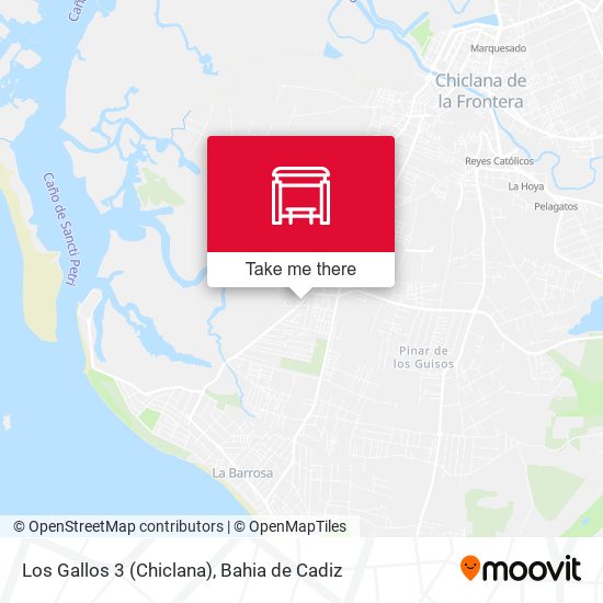 Los Gallos 3 (Chiclana) map