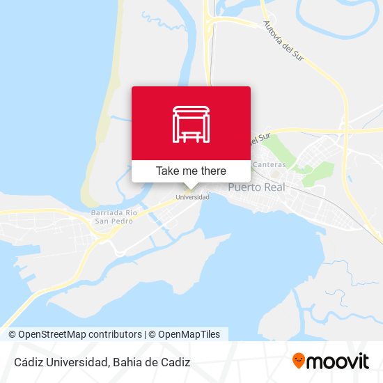 Cádiz Universidad map