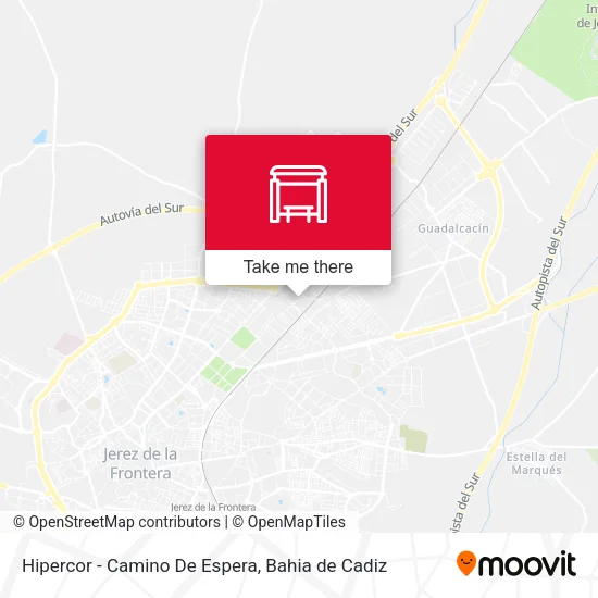 Hipercor - Camino De Espera map