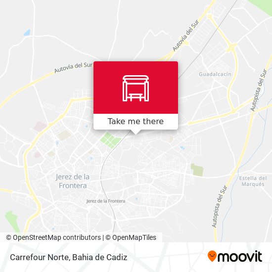 How to get to Carrefour Norte in Jerez De La Frontera by Bus or Train?