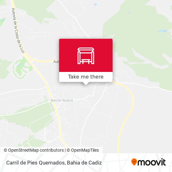 Carril de Pies Quemados map
