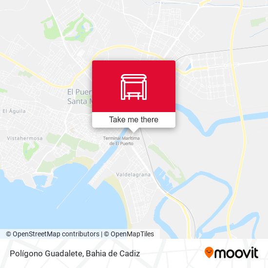 Polígono Guadalete map