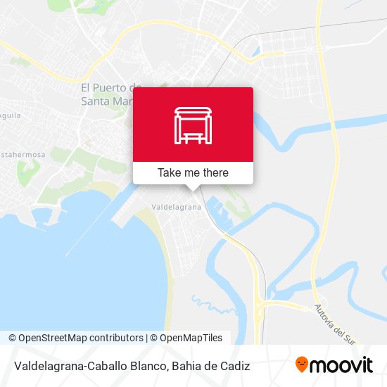 Valdelagrana-Caballo Blanco map