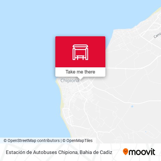 Estación de Autobuses Chipiona map
