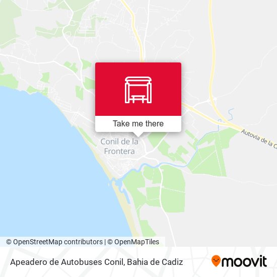 mapa Apeadero de Autobuses Conil