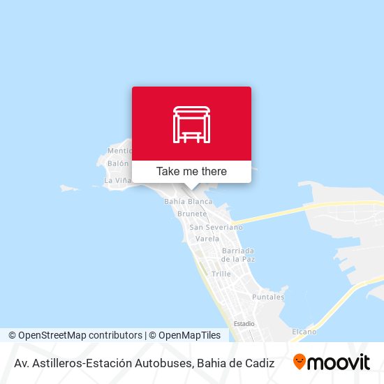 Av. Astilleros-Estación Autobuses map