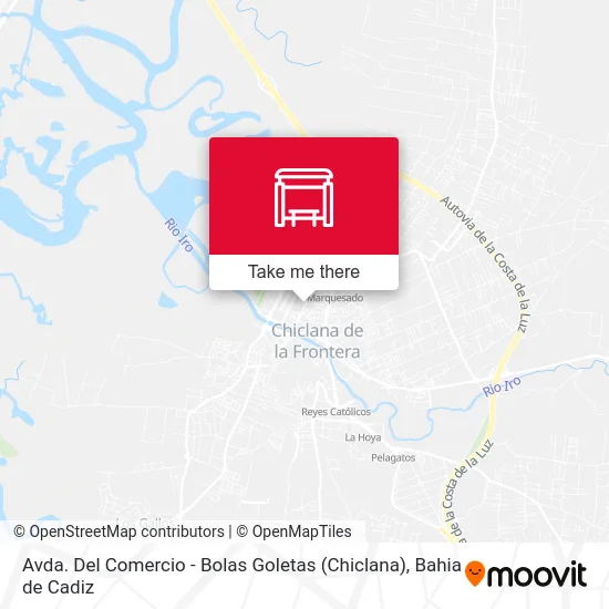 Avda. Del Comercio - Bolas Goletas (Chiclana) map