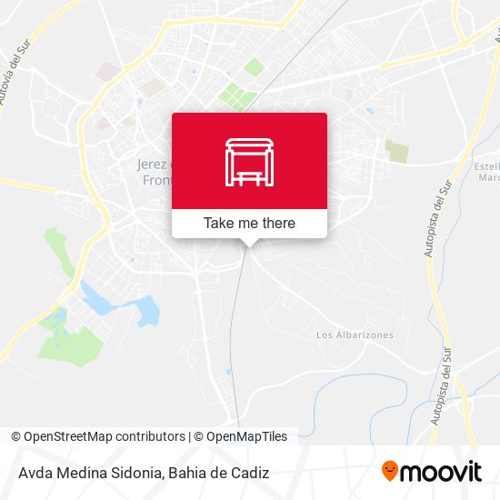 Avda Medina Sidonia map