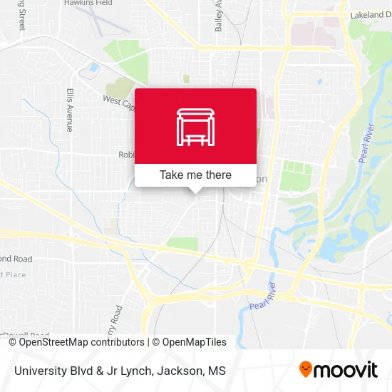 Mapa de University Blvd & Jr Lynch