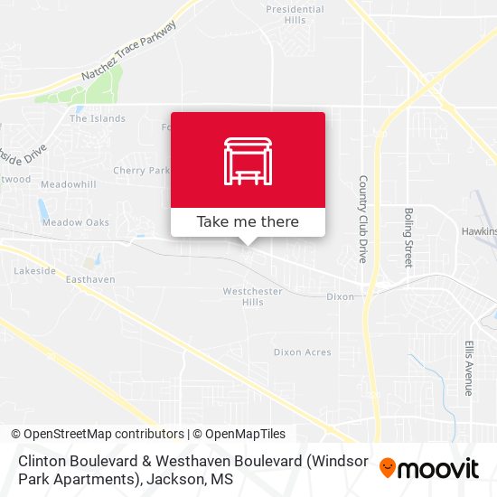 Mapa de Clinton Boulevard & Westhaven Boulevard (Windsor Park Apartments)