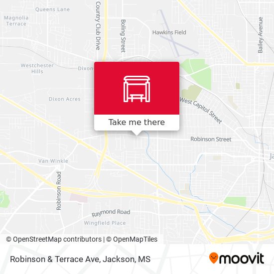 Robinson & Terrace Ave map