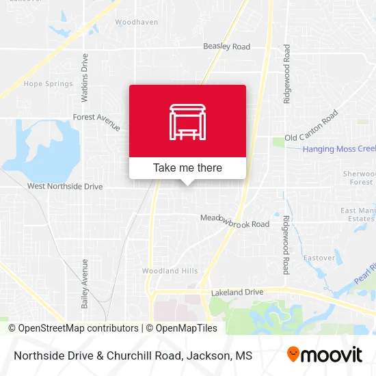 Mapa de Northside Drive & Churchill Road