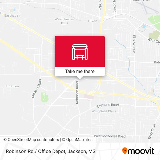 Mapa de Robinson Rd./ Office Depot