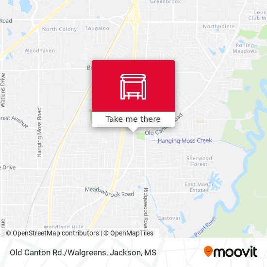Old Canton Rd./Walgreens map