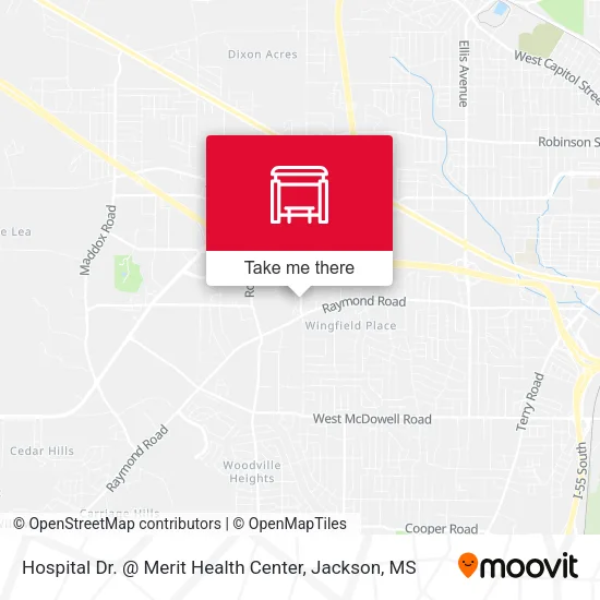 Mapa de Hospital Dr. @ Merit Health Center