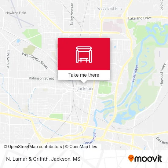 N. Lamar & Griffith map