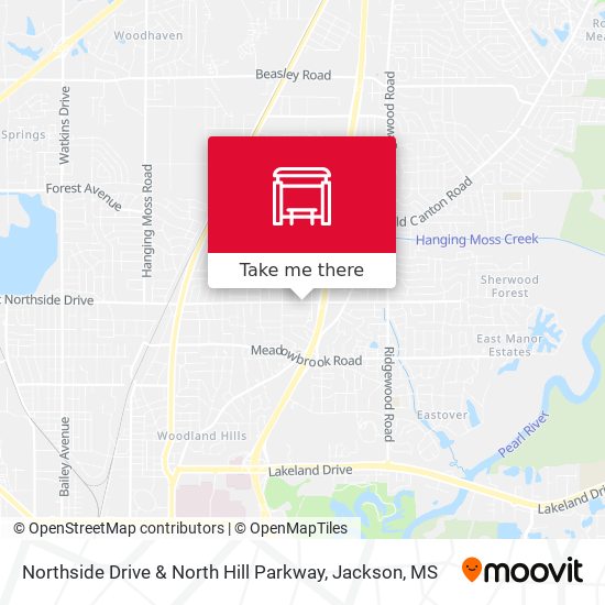 Mapa de Northside Drive & North Hill Parkway