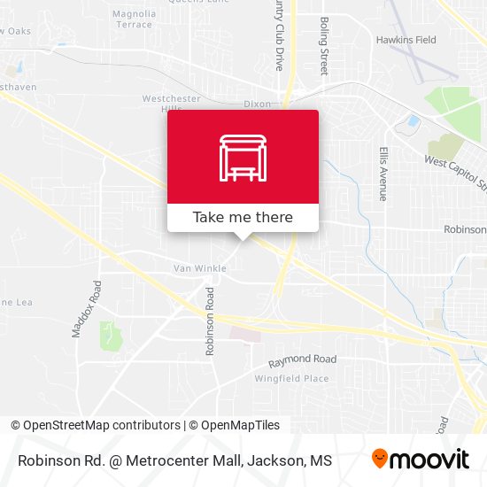 Robinson Rd. @ Metrocenter Mall map