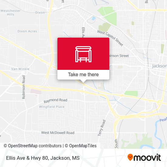 Mapa de Ellis Ave & Hwy 80