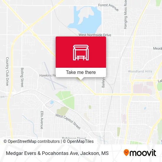 Mapa de Medgar Evers & Pocahontas Ave