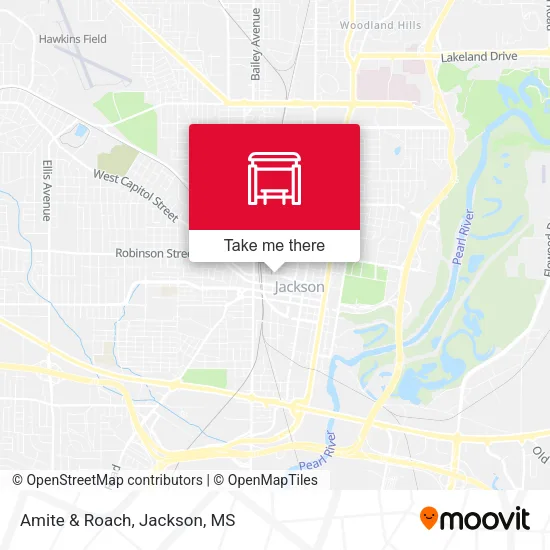 Mapa de Amite & Roach