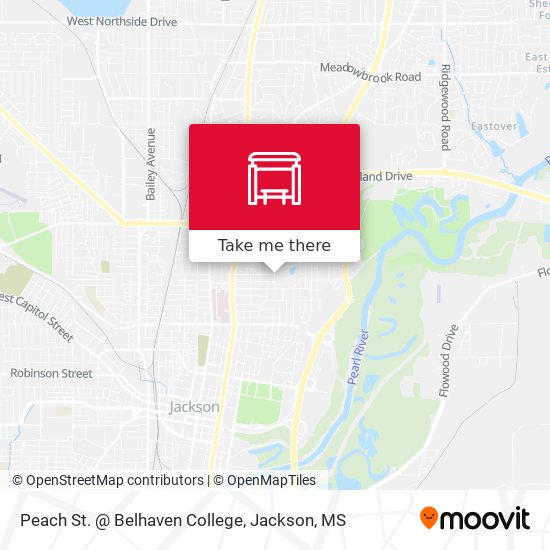 Peach St. @ Belhaven College map