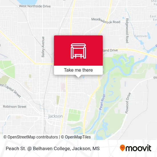 Mapa de Peach St. @ Belhaven College