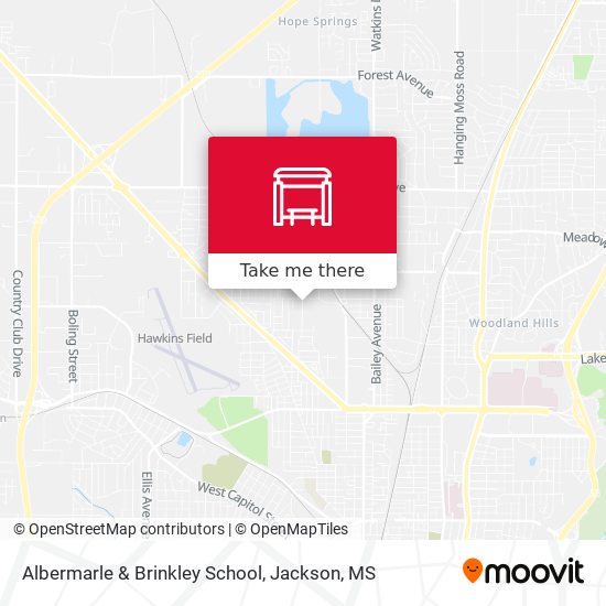 Albermarle & Brinkley School map