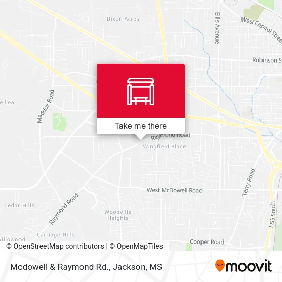 Mapa de Mcdowell & Raymond Rd.