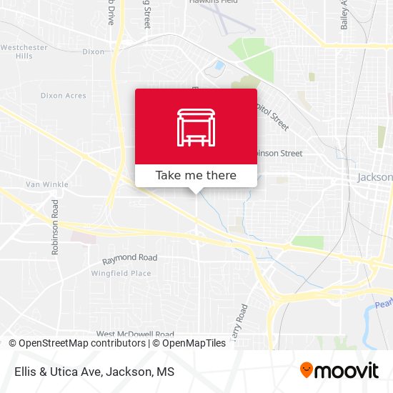 Ellis & Utica Ave map