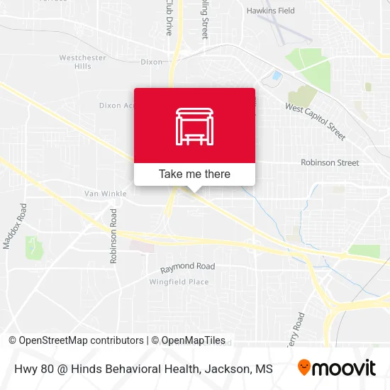 Mapa de Hwy 80 @ Hinds Behavioral Health