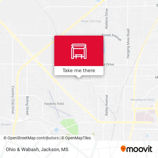 Mapa de Ohio & Wabash
