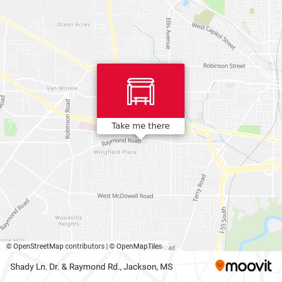 Mapa de Shady Ln. Dr. & Raymond Rd.
