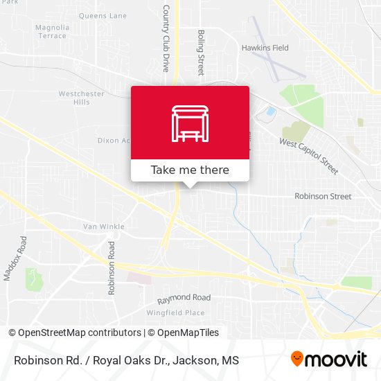 Mapa de Robinson Rd. / Royal Oaks Dr.