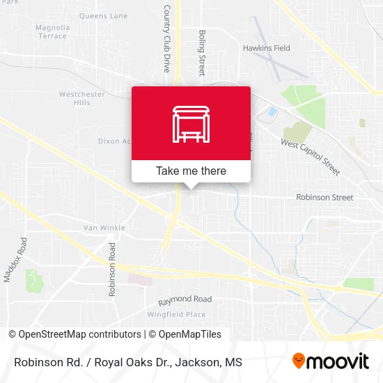 Mapa de Robinson Rd. / Royal Oaks Dr.