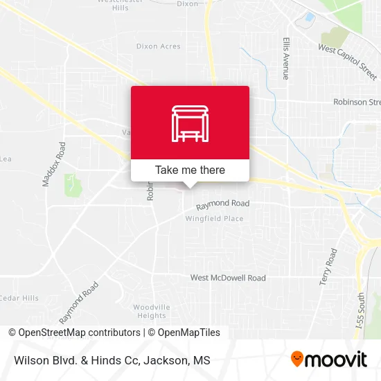 Mapa de Wilson Blvd. & Hinds Cc