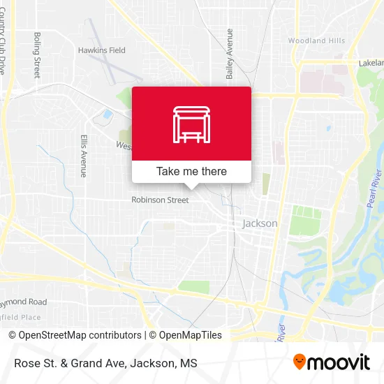 Mapa de Rose St. & Grand Ave