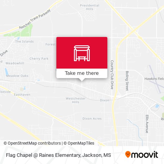 Flag Chapel @ Raines Elementary map