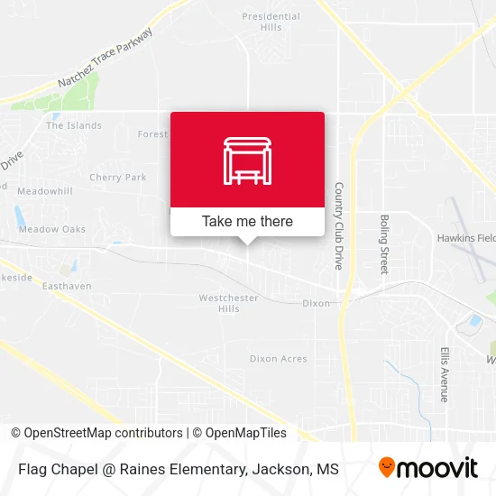 Mapa de Flag Chapel @ Raines Elementary