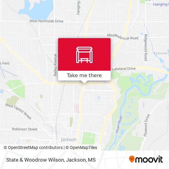 State & Woodrow Wilson map