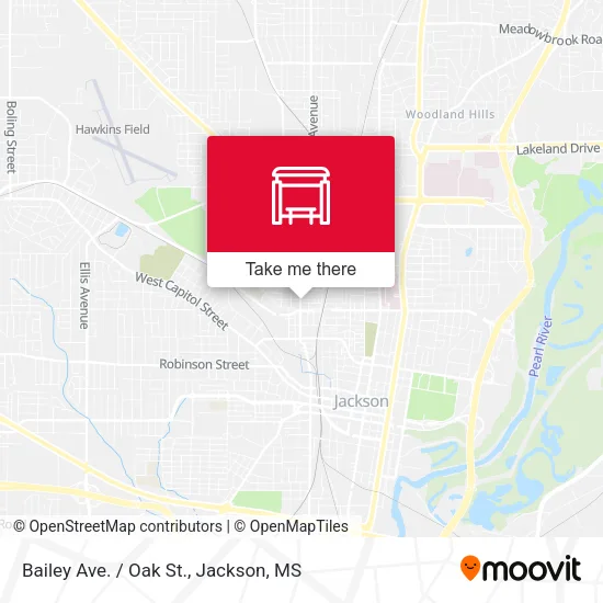 Mapa de Bailey Ave. / Oak St.