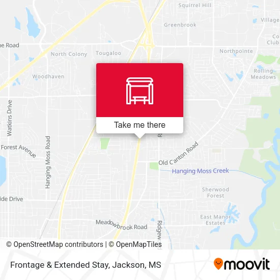 Frontage & Extended Stay map