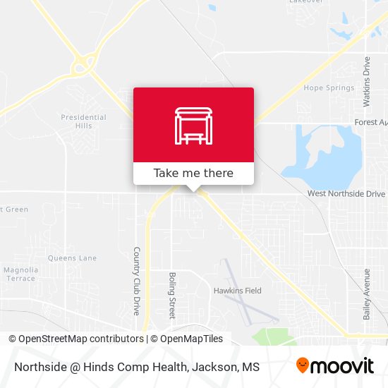 Mapa de Northside @ Hinds Comp Health