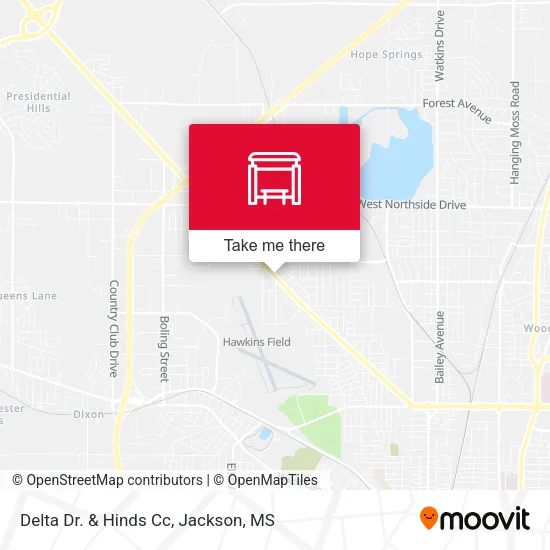 Delta Dr. & Hinds Cc map