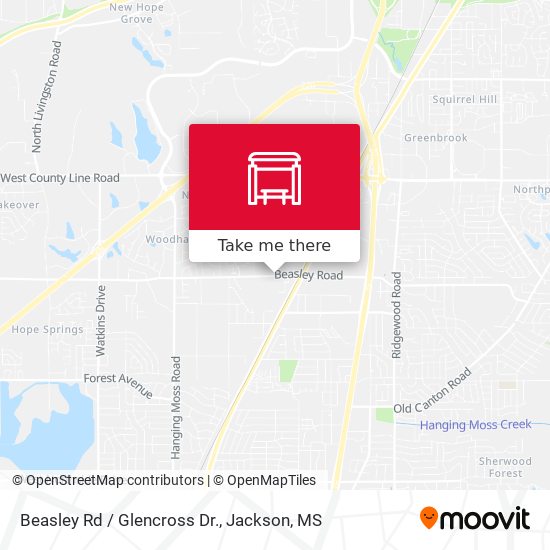 Beasley Rd / Glencross Dr. map